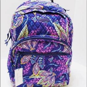 Vera Bradley large essential backpack batik leaves